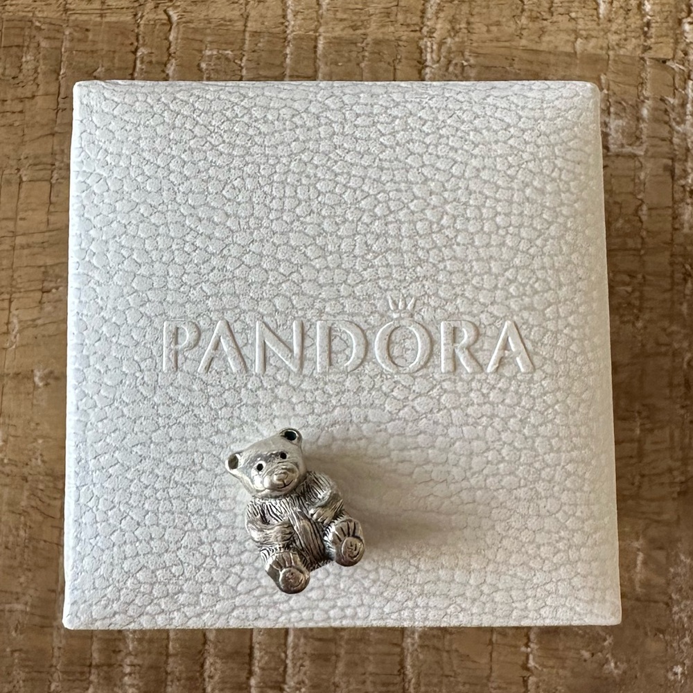 Silver Teddy Bear Pandora Charm